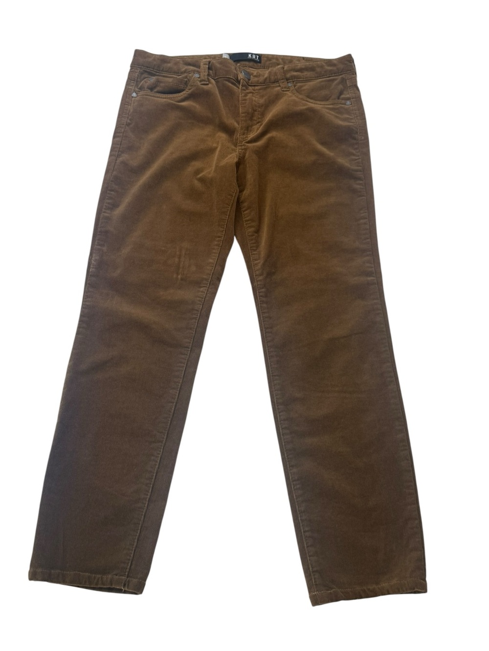 KUT from the Kloth Women's Brown Diana Skinny Corduroy Pants Size 8